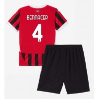 Camisa de time de futebol AC Milan Ismael Bennacer #4 Replicas 1º Equipamento Infantil 2024-25 Manga Curta (+ Calças curtas)